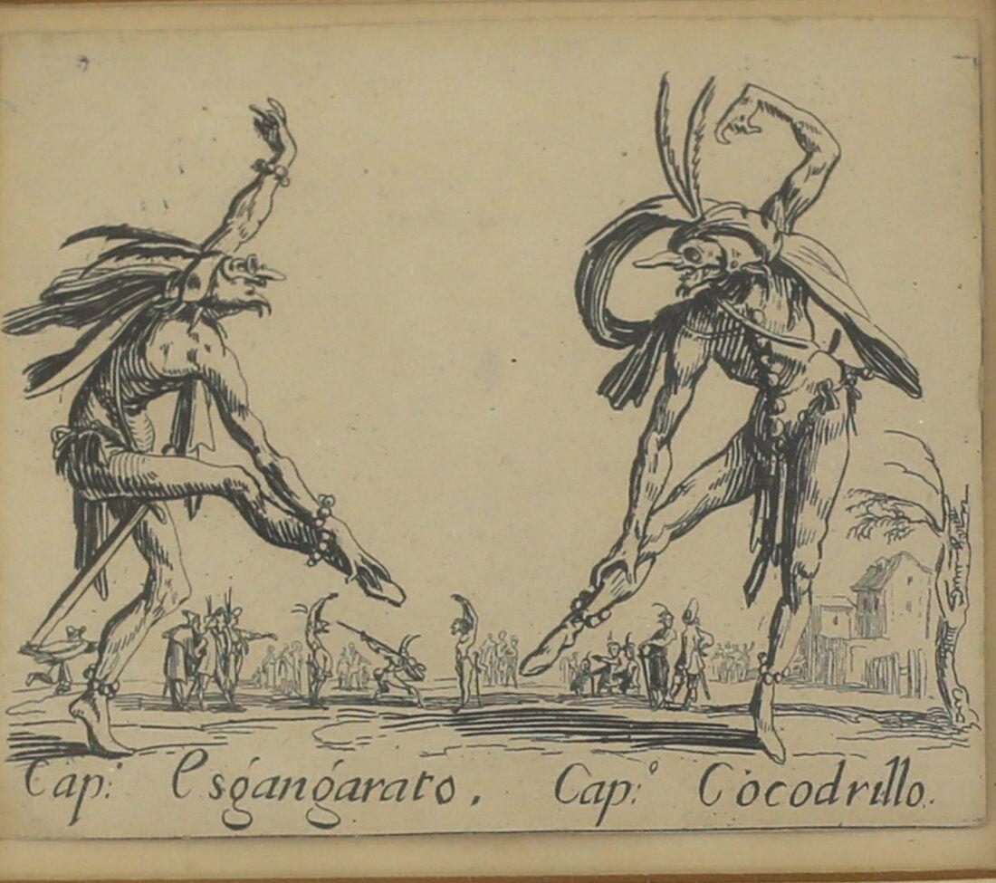 Jacques Callot French 1592-1635 Etching Balli di Sfessani c1622 (1 of 4)