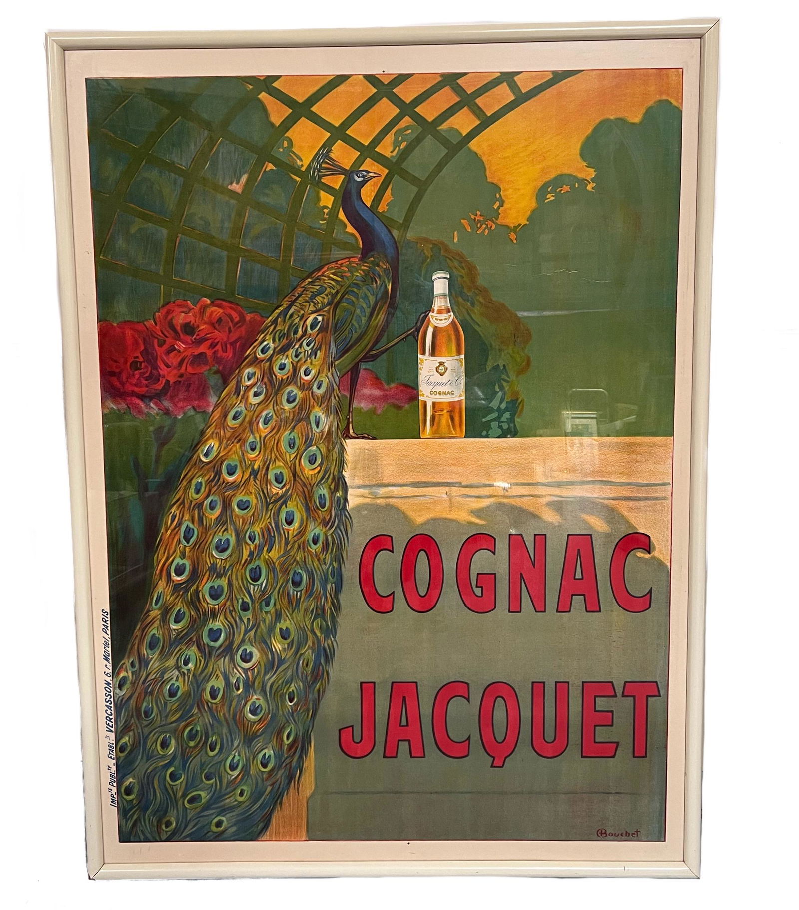 Camille Bouchet Cognac Jacquet Peacock Original  Lithograph (1 of 16)