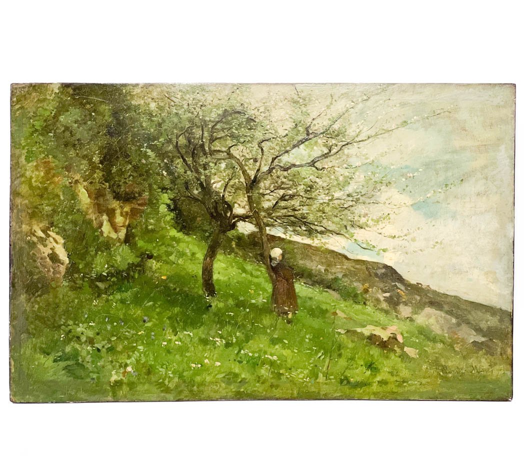 Oil on Wood Panel Painting after Monet (1 of 8)