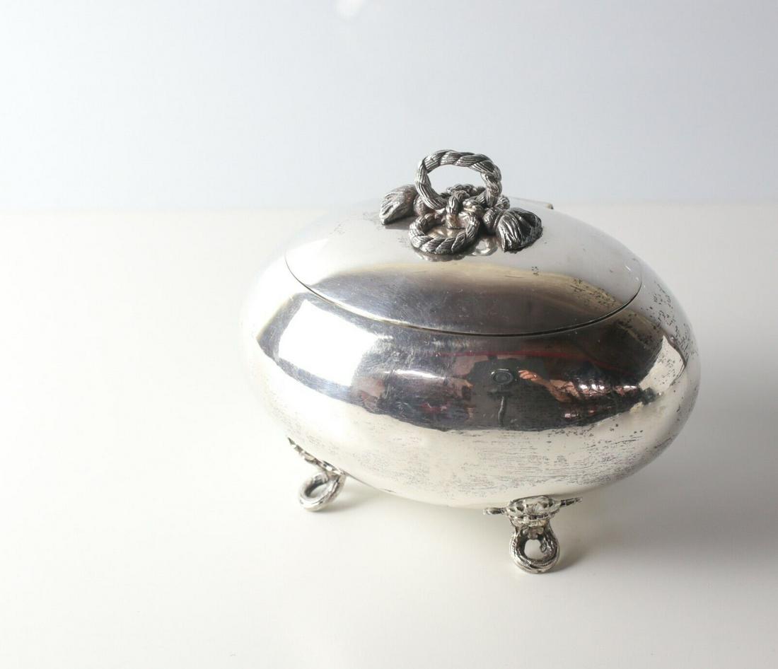 Very fine German Parcel Gilt Silverplate Judaica Ovoid Etrog Box 19th century (1 of 7)