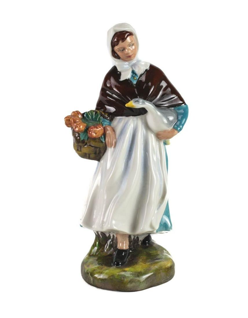 Royal Doulton Hand Painted Porcelain Figurine "Country Lass" HN 1991 (1 of 3)
