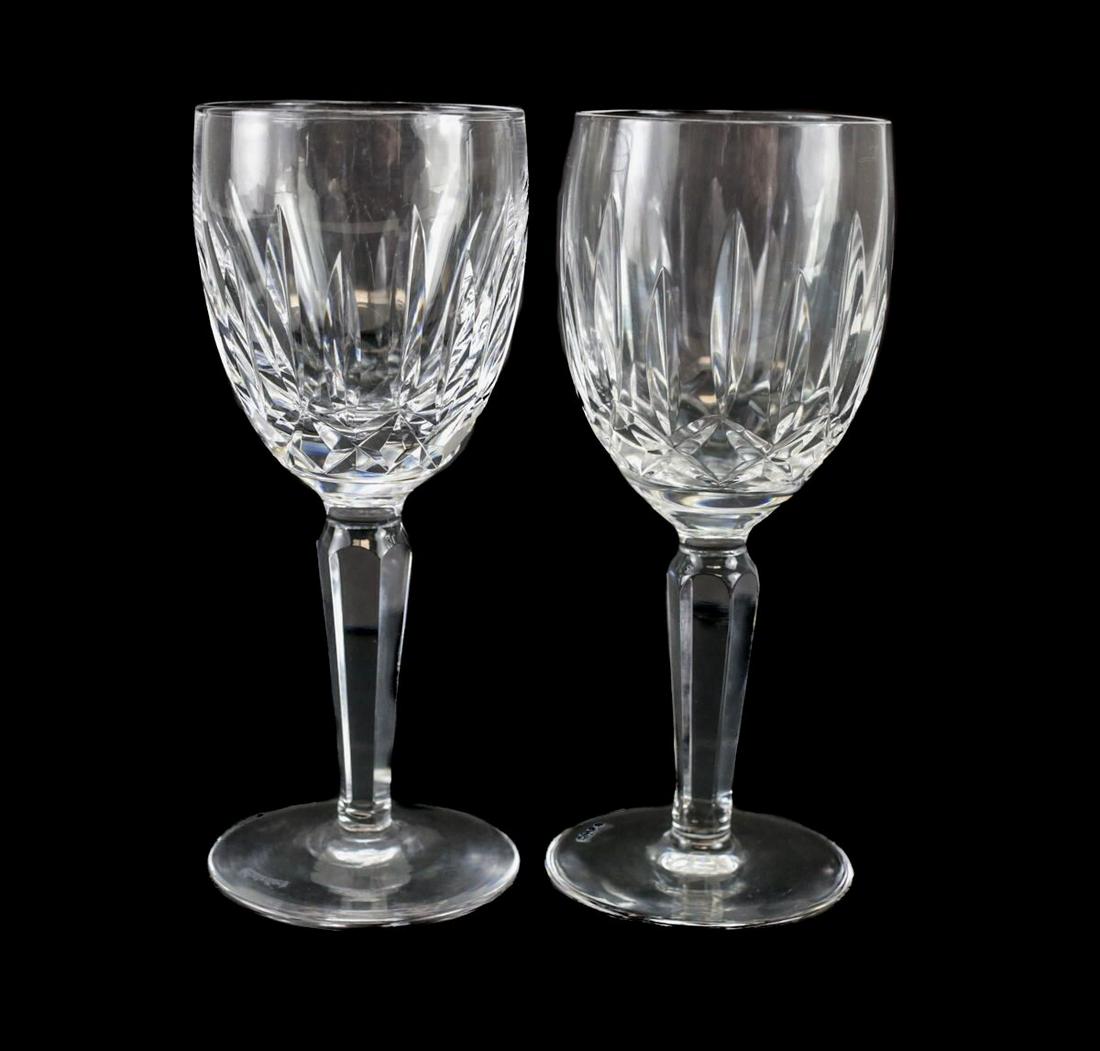 2pc Waterford Crystal Kildare 6 1/2" Claret Wine Glasses: 2pc Waterford Crystal Kildare 6 1/2" Claret Wine Glasses Approx. Measurements: 6.5" height x 2.5" at rim. Domestic Shipping: $20