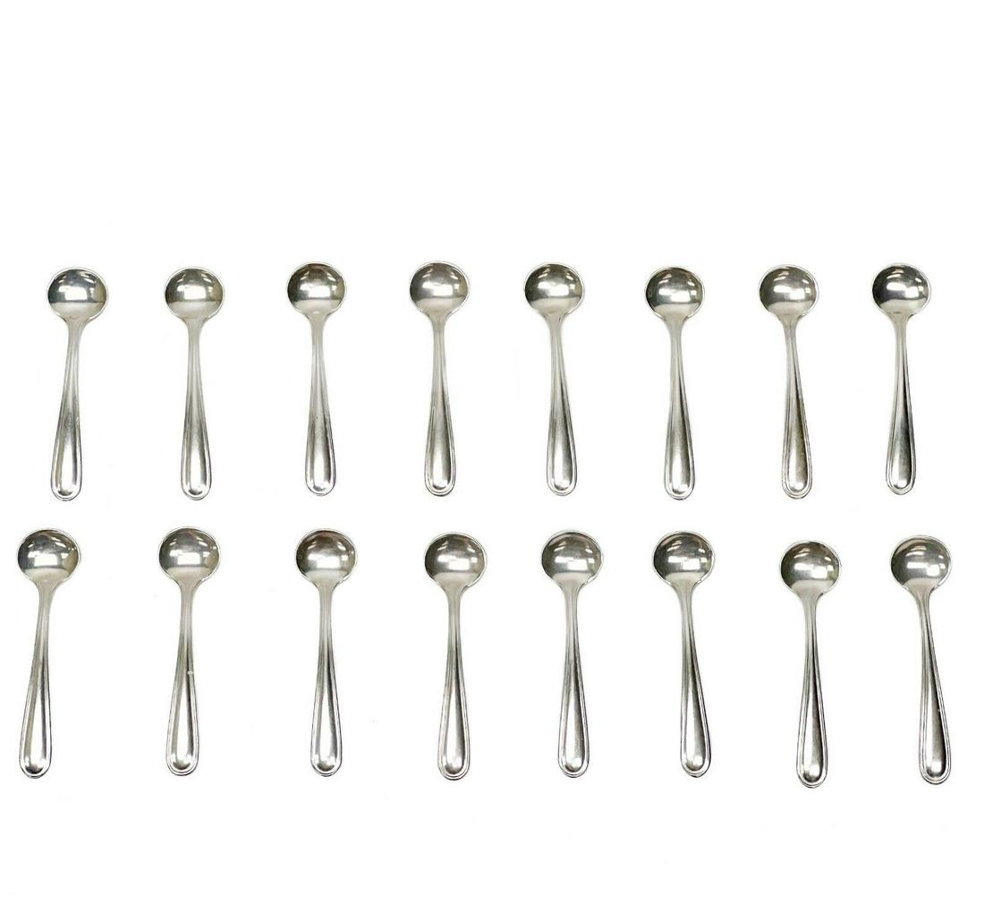 16 Webster Co. American Sterling Silver 2.5 inch Salt Spoons Mid Century (1 of 7)