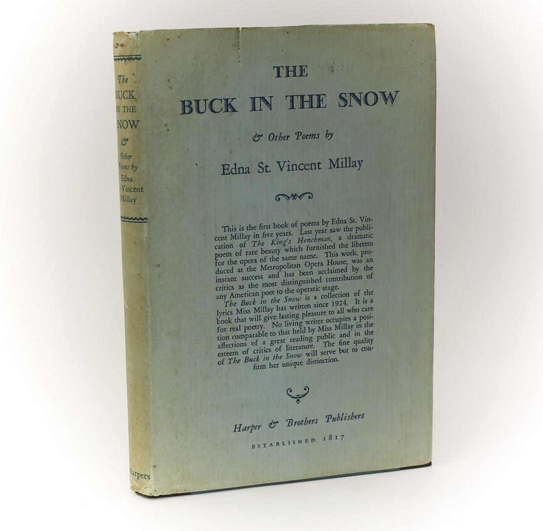Edna St. Vincent Millay  'The Buck in the Snow' 1st Ed (1 of 7)