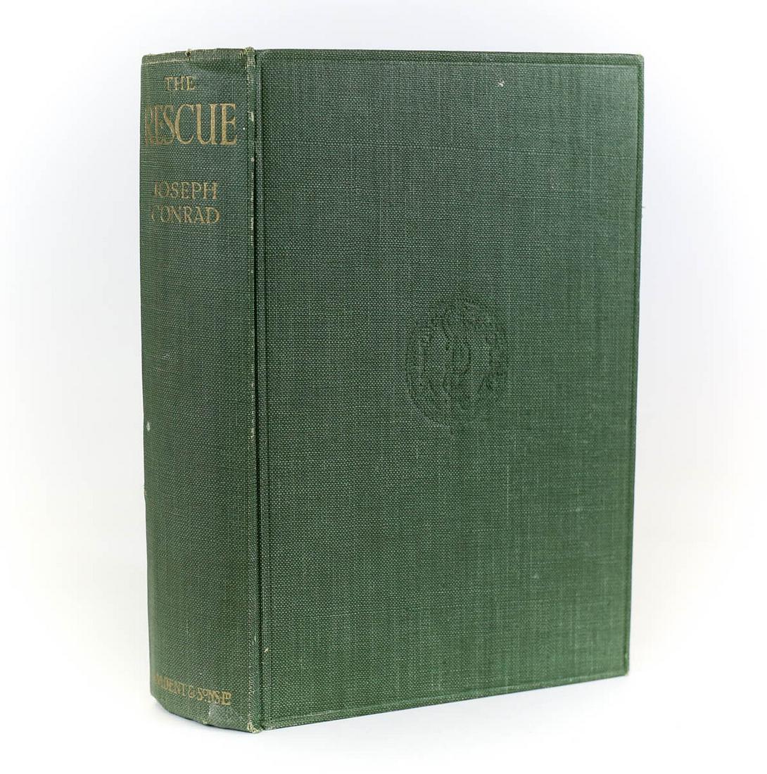 Joseph Conrad  'The Rescue'. J.M. Dent, London, 1920. 1st Edition Green Cloth (1 of 5)