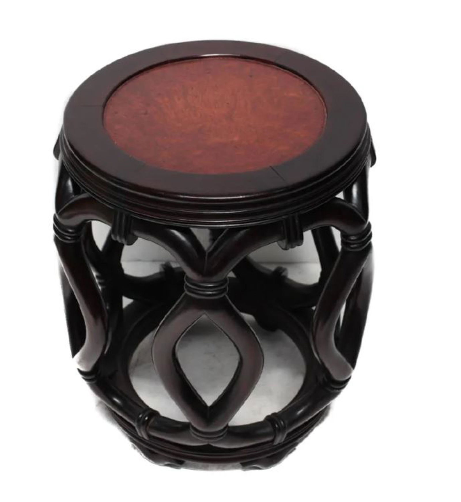 Chinese Rosewood Stool (1 of 4)