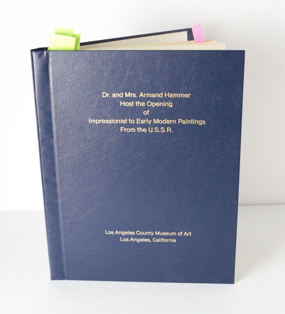 Armand Hammer Photo Memorabilia Scrapbook Photographs Event at LACMA