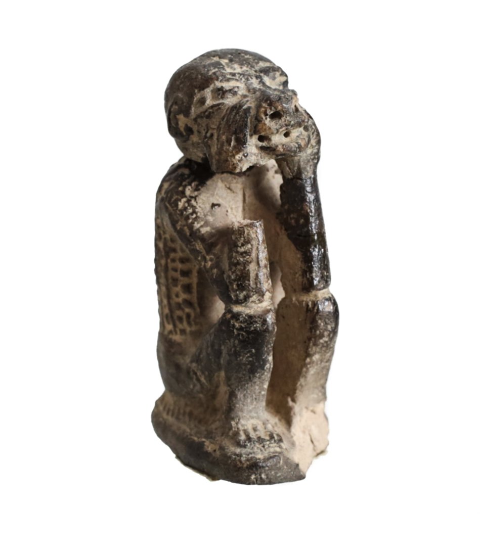 EGYPTIAN Seated Monkey Baboon Figure Amulet, the god (1 of 4)