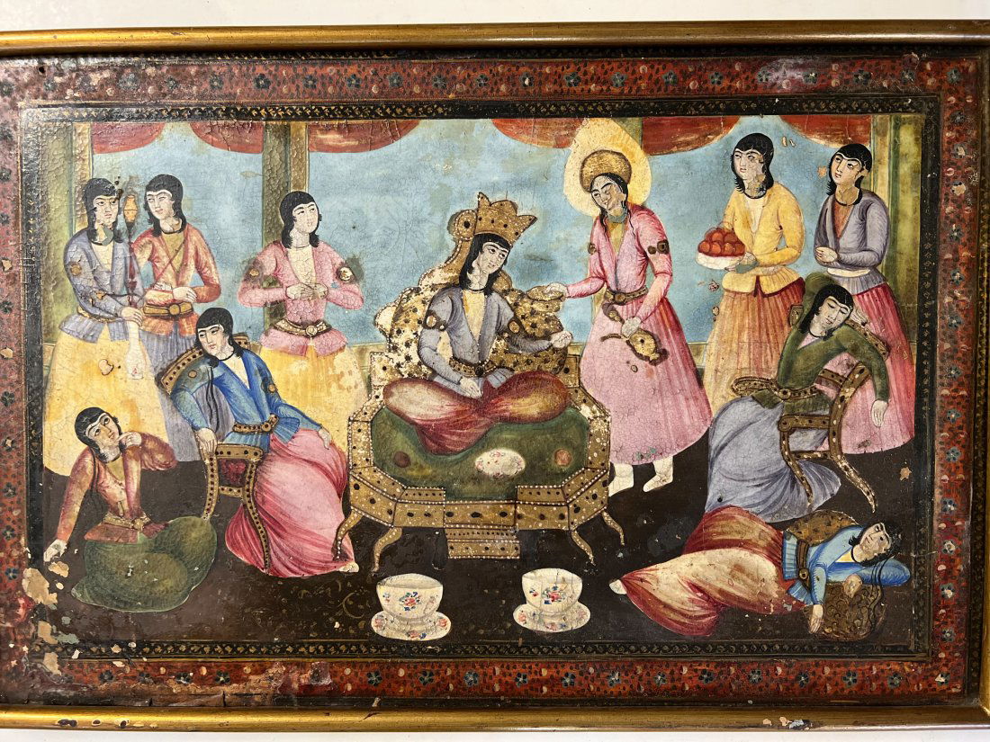 Qajar Miniature painting on paperboard (1 of 7)