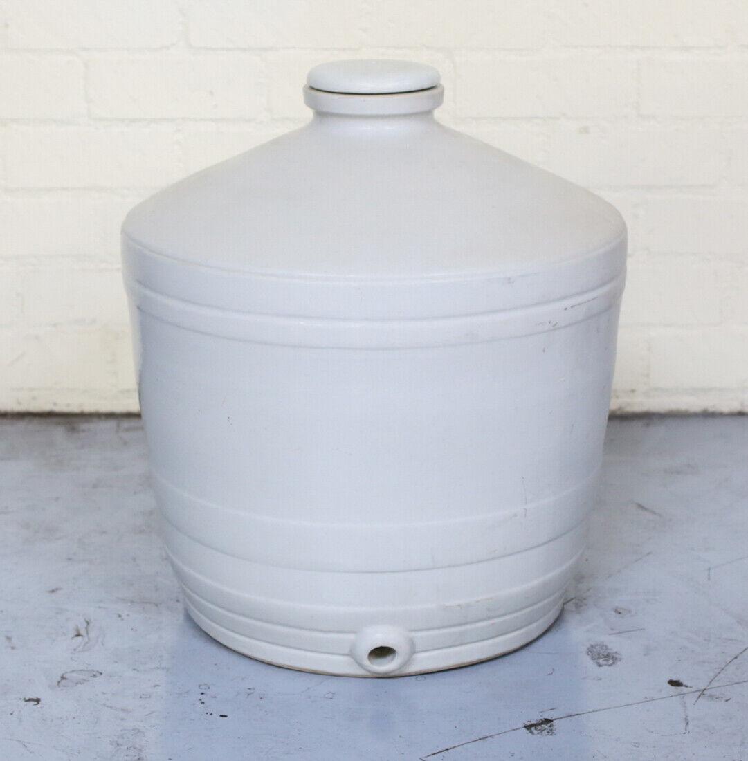 Monumental Porcelain Water Storage Vessel White Glaze (1 of 6)