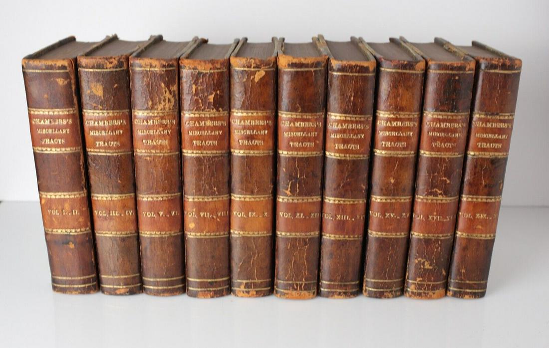 10 vol. Chamber's Miscellany of Useful and Entertaining Tracts. 1844-47 (1 of 9)