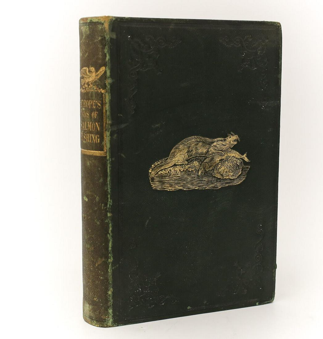 Scrope, William 'Days And Nights Of Salmon Fishing' John Murray, 1843. 1st Ed: Scrope, William 'Days And Nights Of Salmon Fishing In The River Tweed, With A Short Account Of The Natural History And Habits Of The Salmon'. John Murray, 1843. 1st Edition hardback book. 298 pages, a