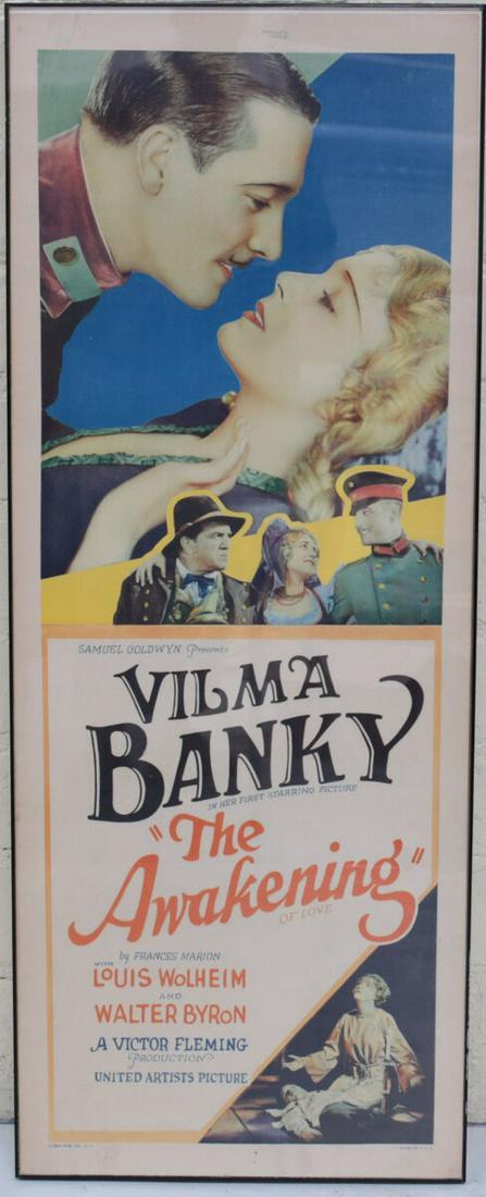 Theatrical Movie Poster The Awakening Vilma Banky 1928 (1 of 4)