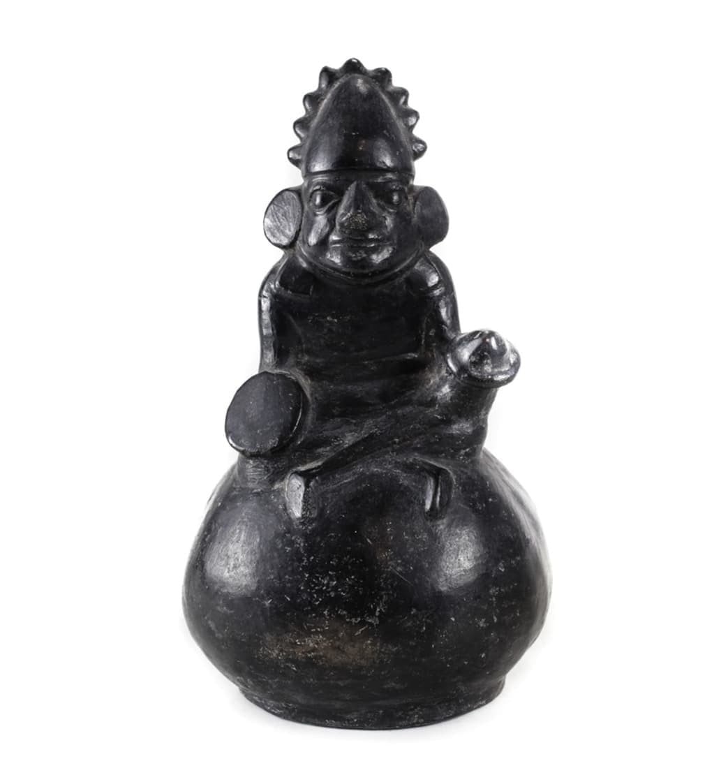 Pre Columbian Chimu Peru Pottery, Figural Vessel (1 of 3)