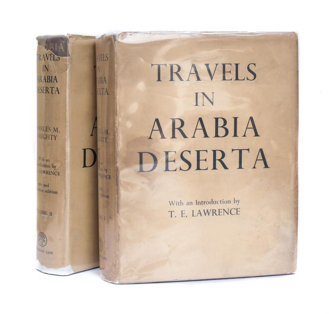 Charles Doughty 'Travels in Arabia Deserta Vol 1 & 2' Cape 1st Ed w DJ 1936 (1 of 9)