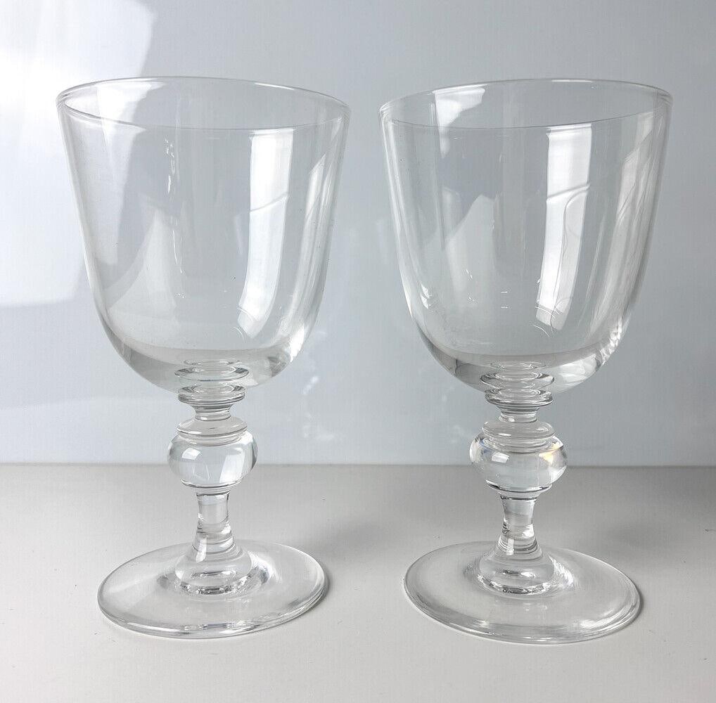 2pc Steuben Basluster Stem Water Goblets (1 of 5)