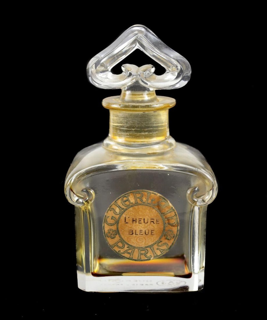 L'Heure Bleue Guerlain Baccarat Crystal Perfume Bottle Flacon c1920 (1 of 4)