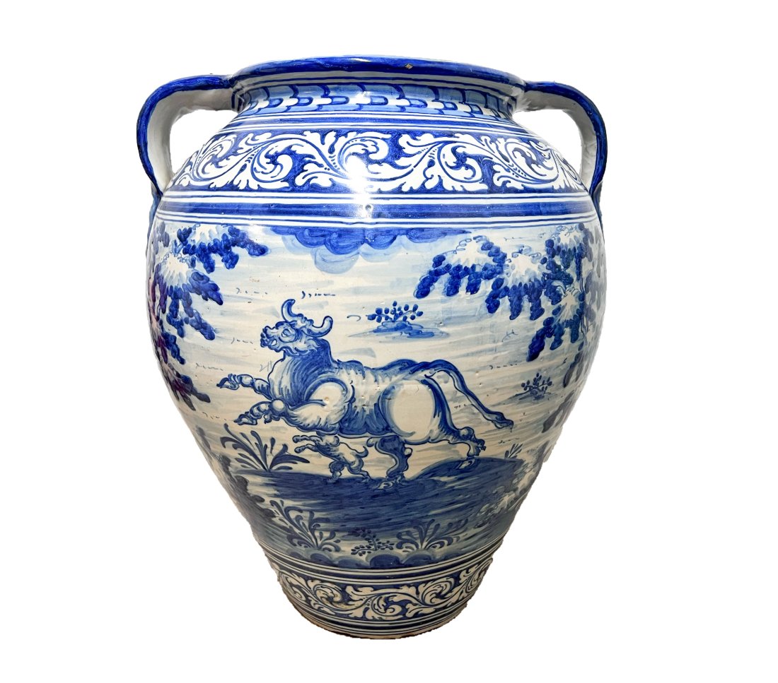 Spanish Espana Talavera Pottery Urn (1 of 11)