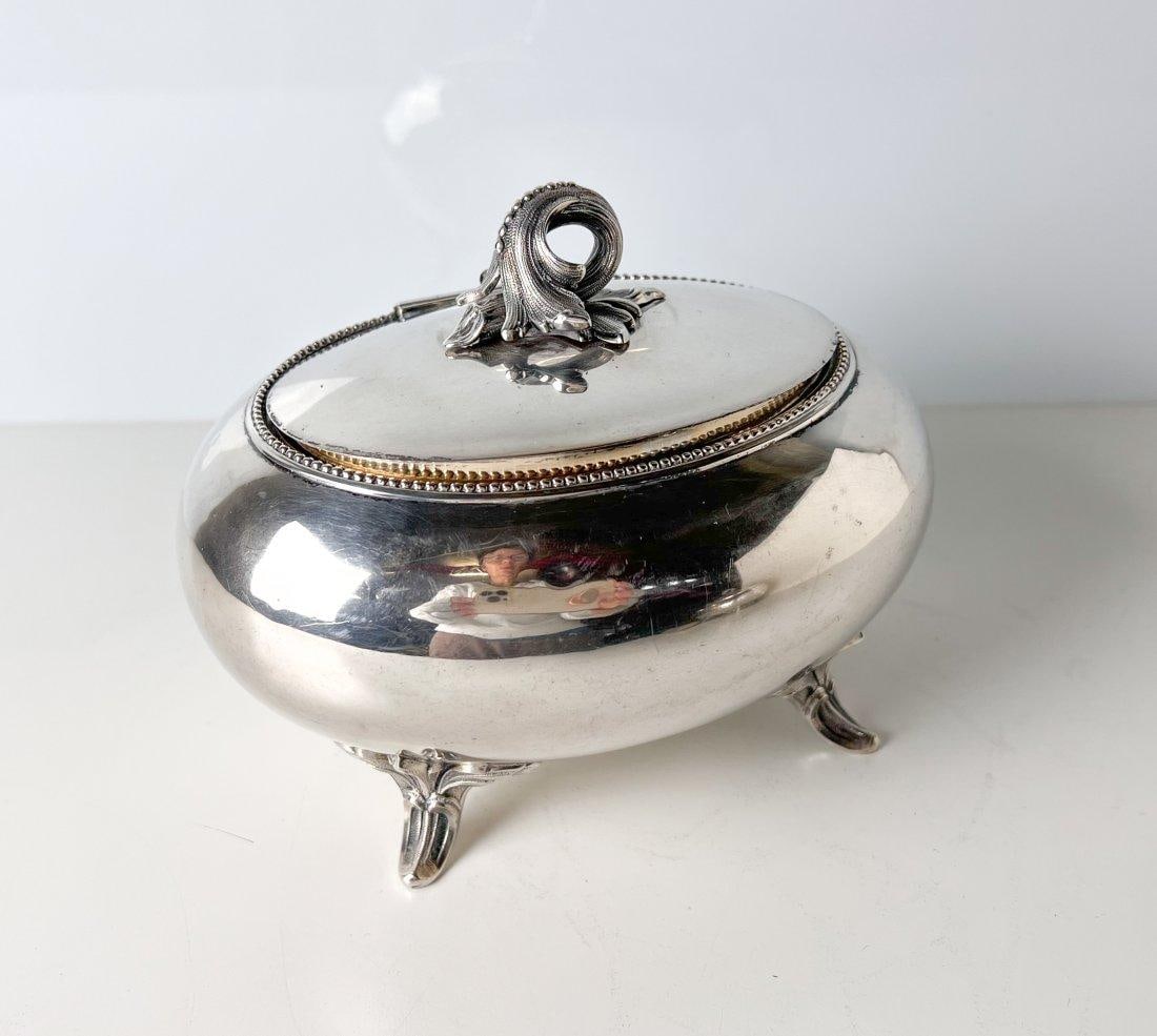 German Parcel Gilt .812 Silver Judaica Etrog Box c1900 (1 of 7)