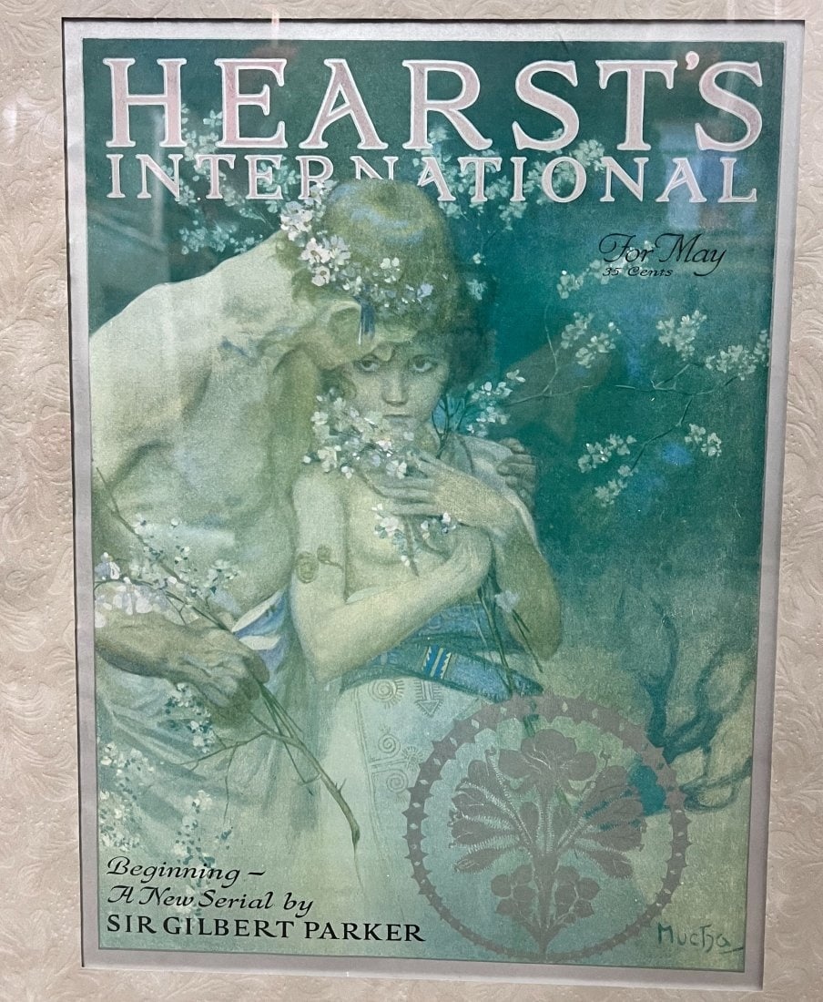 Hearst's International cover by Alphonse Mucha Spring Night (1 of 6)