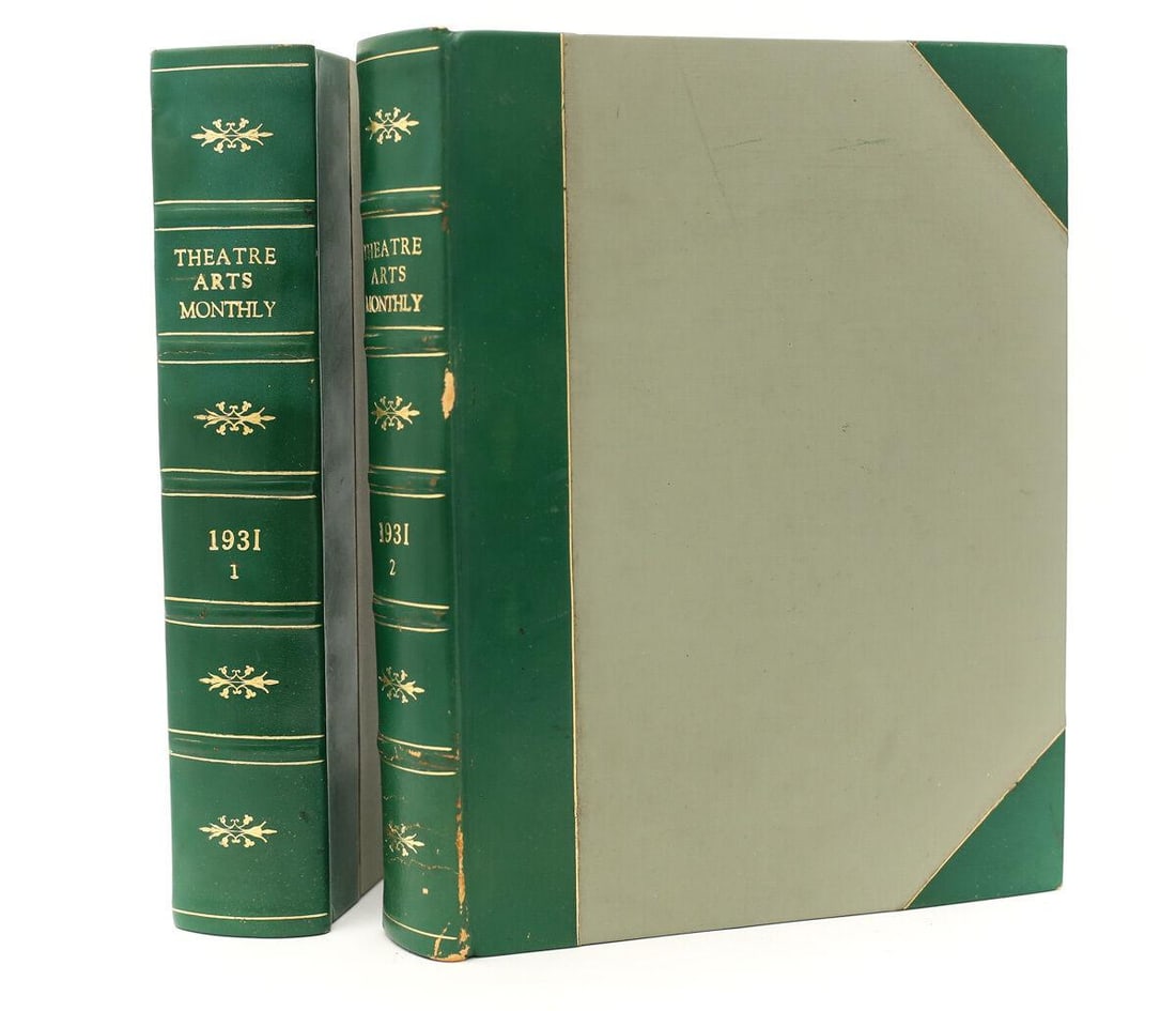 Edith J.R.Issacs Theater Arts Monthly 1931 2 Vol set Jerry Wald Estate (1 of 6)