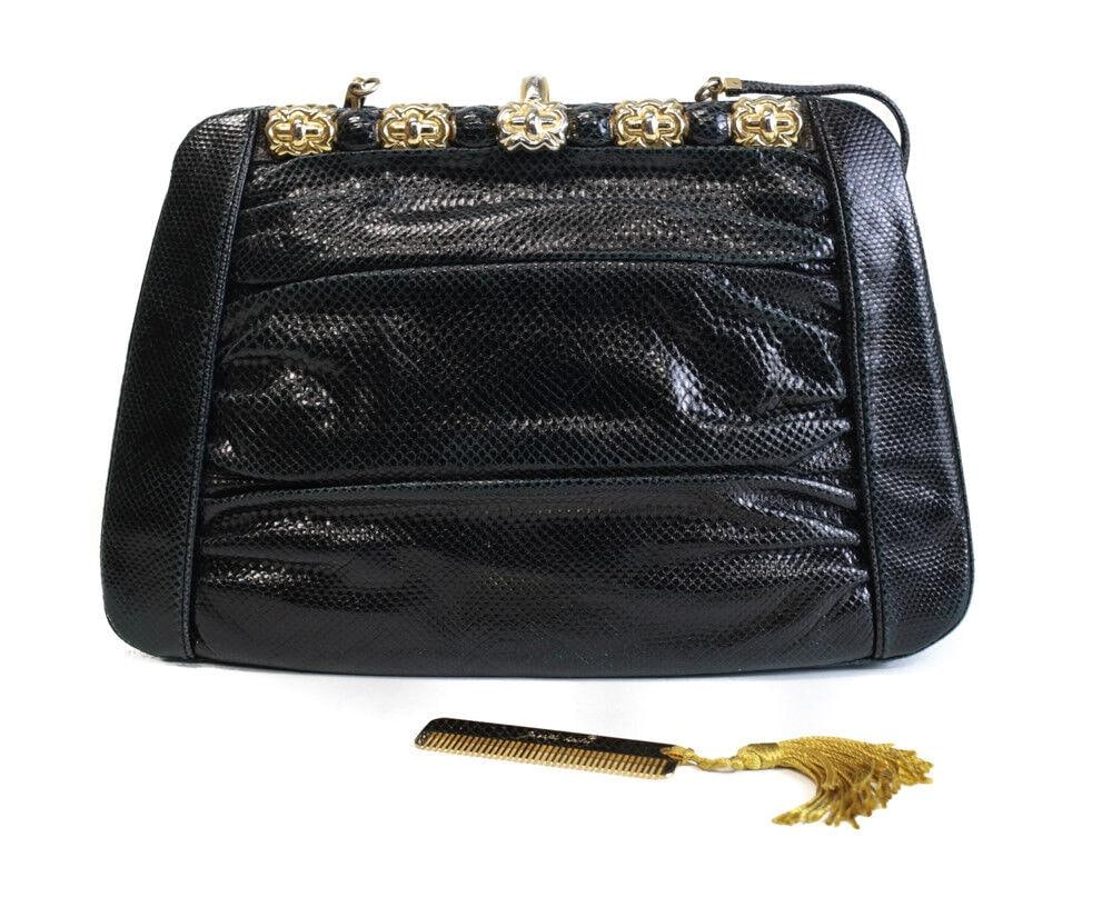 Judith Leiber Snakeskin purse shoulder bag (1 of 6)