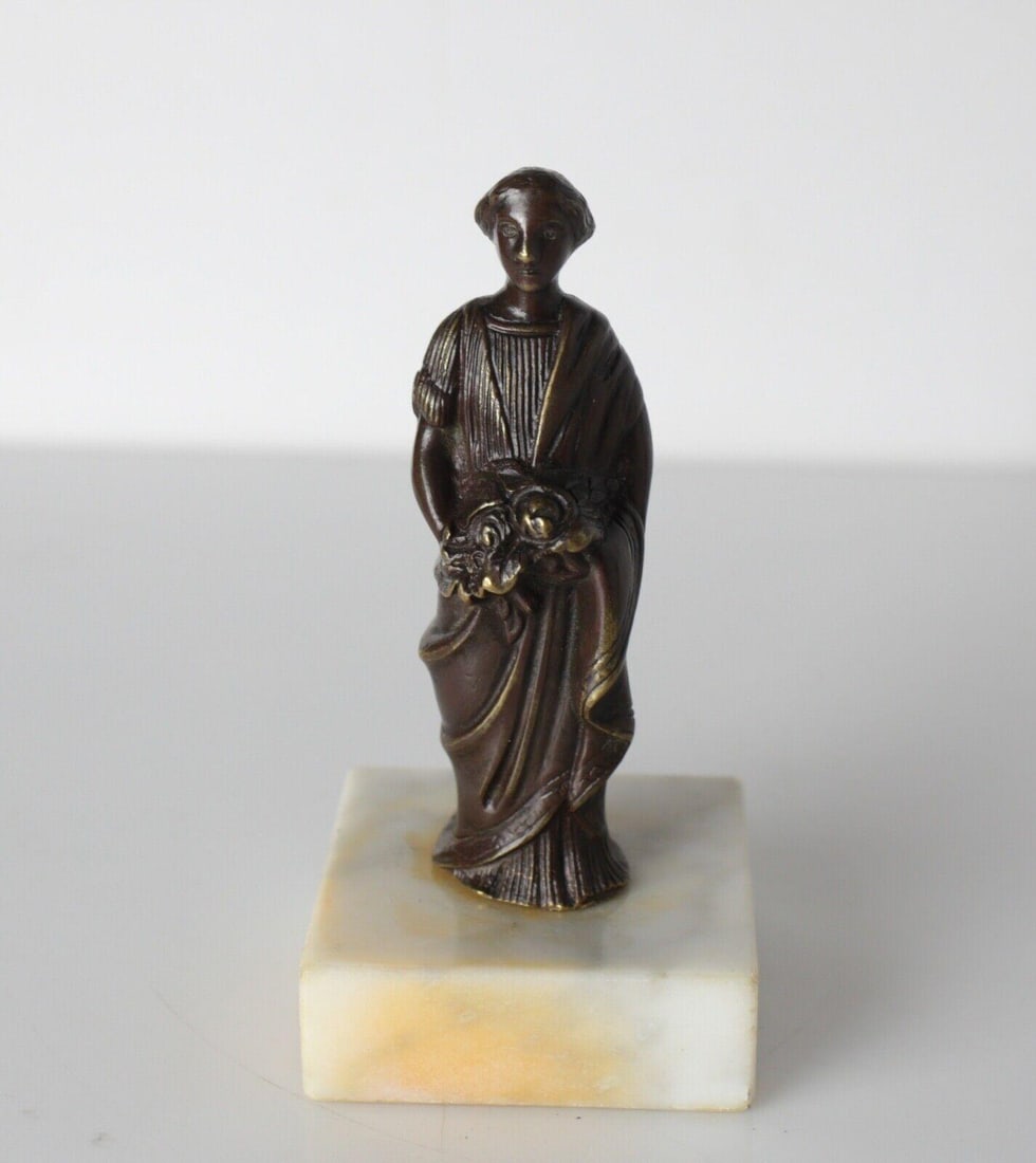Continental Patinated Miniature Bronze Antiquity Figure Chloris 19th century (1 of 3)