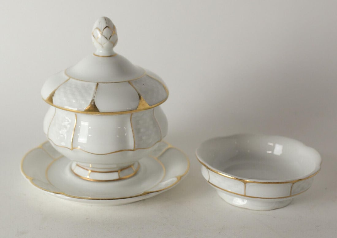 2 assort pc Rosenthal Bavaria Barrock Mayonaise Sauce Bowl plus open salt (1 of 3)