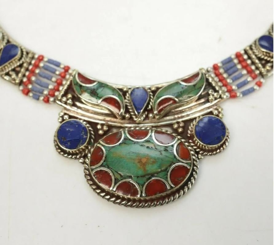 20k Yellow Gold India Mughal Kundan Jadau Pendant from the first half of the 19th century (1 of 5)