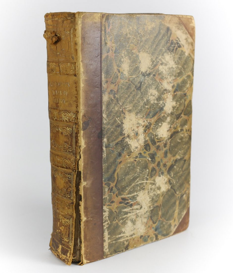 Ainsworth William Harrison 'Tower of London 1st Ed 1840: Ainsworth, William Harrison 'Tower of London'. Published by Richard Bentley, London, 1840. 1st Edition Hardback Book. 439pp. Weight 2 pounds 6"x9"x1.5"thick