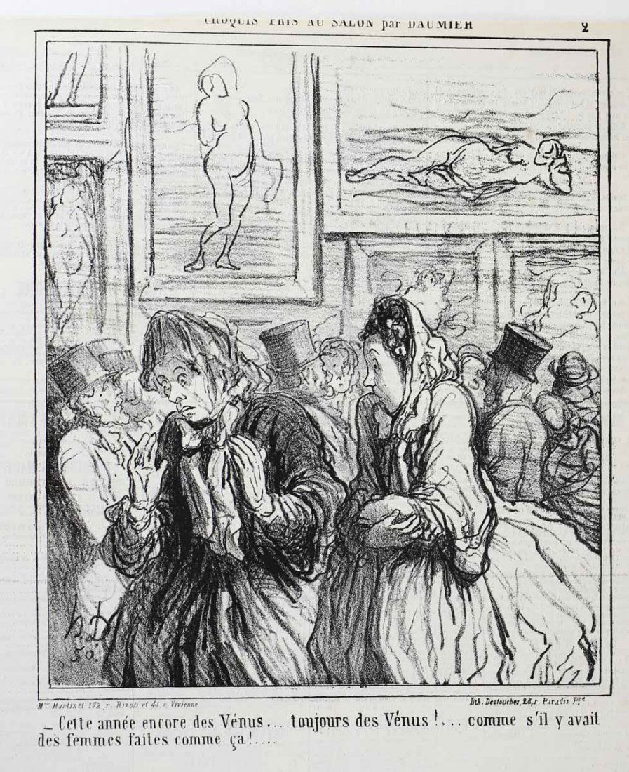Daumier, Honore,  Lithograph Salon par Daumier, No. 2 (1 of 3)
