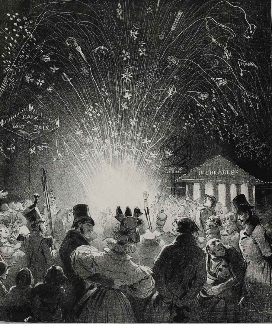 Grandville, Jean-Jacques JJ, Lithograph, Gatapatapouf! (1 of 3)