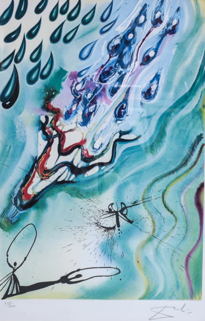 Dali, Salvador Lithograph The Pool of Tears 1969 Signed (1 of 3)