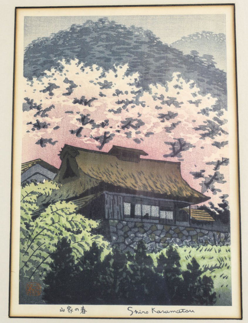 Kasamatsu, Shiro Woodblock Print Signed (1 of 3)