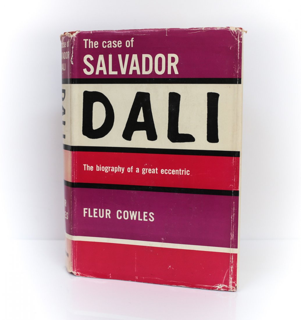 Cowles, Fleur The Case Salvador Dali 1st Ed Signed DJ: Cowles, Fleur 'The Case of Salvador Dali' Little, Brown & Co., Boston 1958. 1st Edition Hardcover Signed w/ DJ. Hardbacked with red cloth covers and black lettering with an embossed stamp from the pub