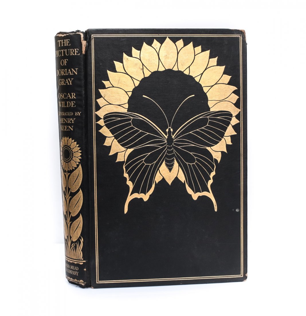 Wilde, Oscar The Picture of Dorian Gray 1st Illus Ed: Wilde, Oscar, The Picture of Dorian Gray, 1st Illustrated Edition, Publisher: by John Lane The Bodley Head 1925. Illustrated by Henry Keen. Black cloth boards with gilt butterfly pictoral and letters.