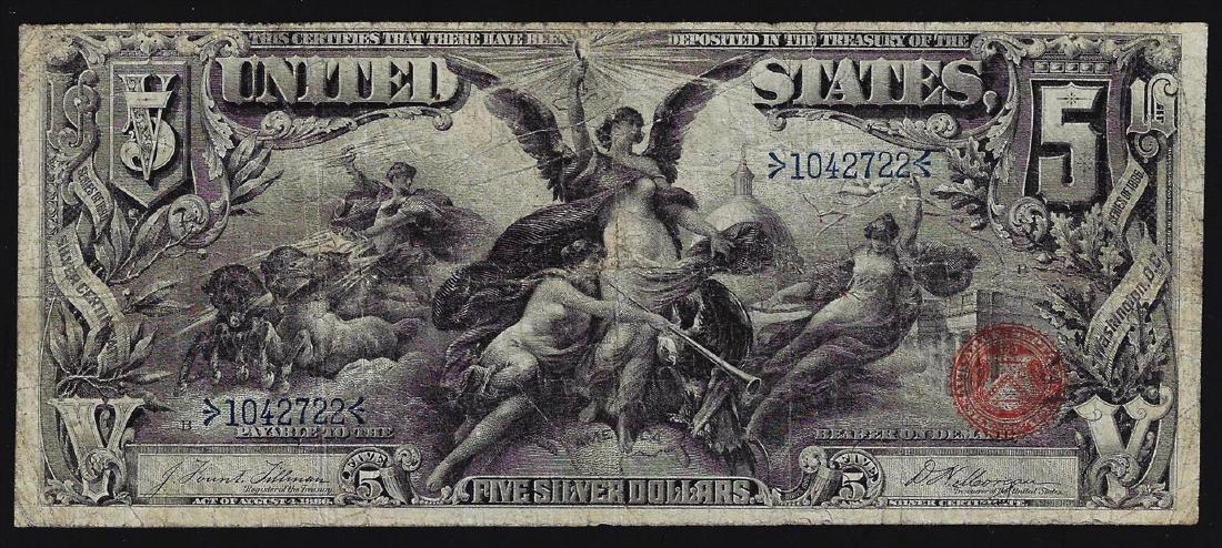1896 $5 Silver Certificate Educational Note: One 1896 $5 Silver Certificate Educational Note.