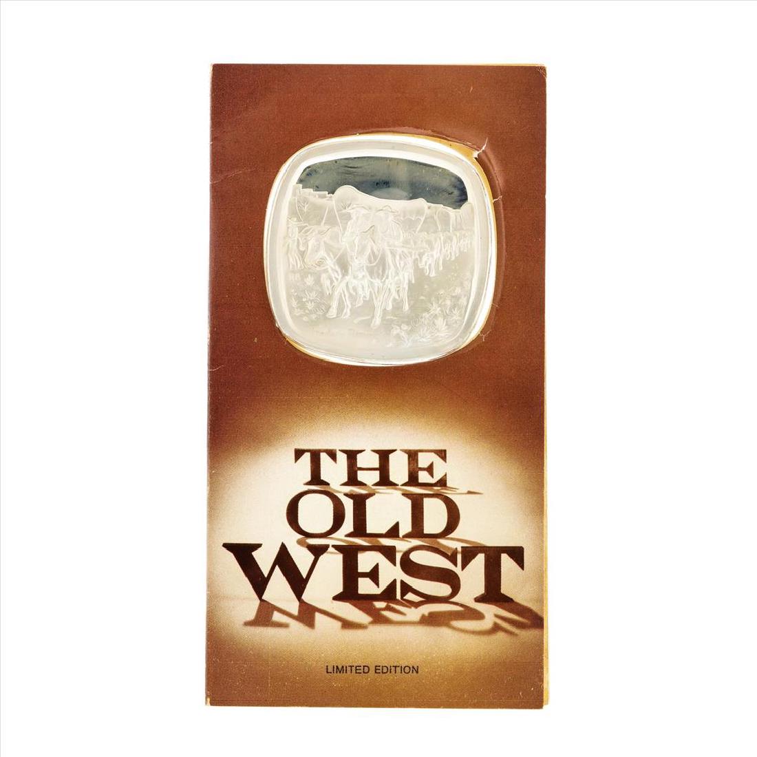 Lincoln Mint 4 oz. Old West The Santa Fe Trade Limited: One Lincoln Mint 4 oz. Old West The Santa Fe Trade Limited Edition Silver Proof Medal.