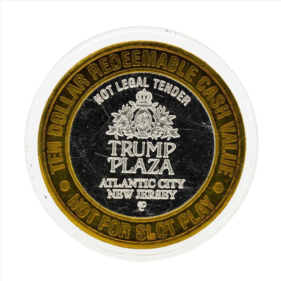 .999 Silver Trump Plaza $10 Casino Gaming Token Limited: One .999 Silver Trump Plaza $10 Casino Gaming Token Limited Edition.