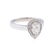 14KT White Gold 0.97ctw Pear Shaped Diamond Engagement - 2