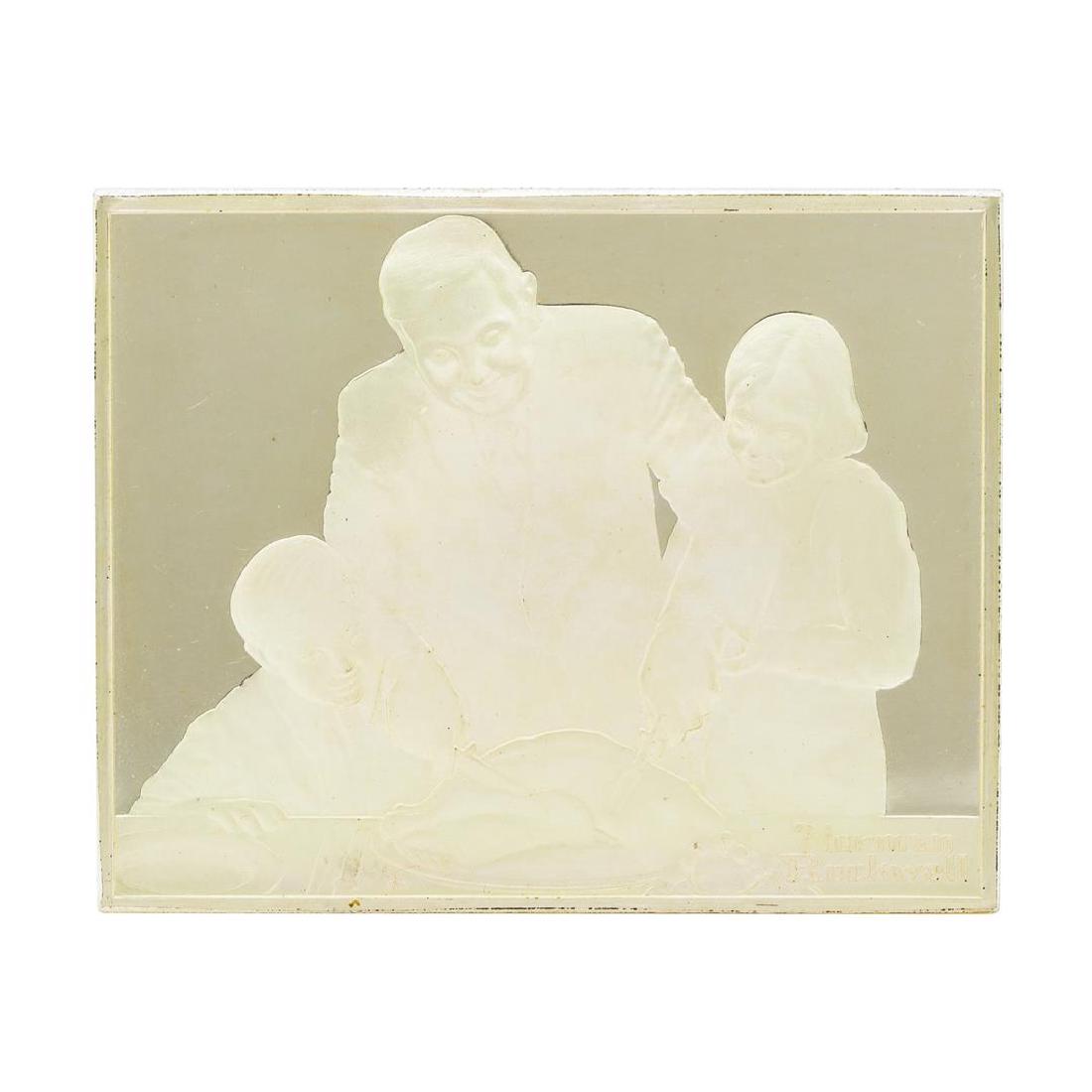 Norman Rockwell Fondest Memories 1500 Grains Sterling: One Norman Rockwell Fondest Memories 1500 Grains Sterling Silver Ingot.