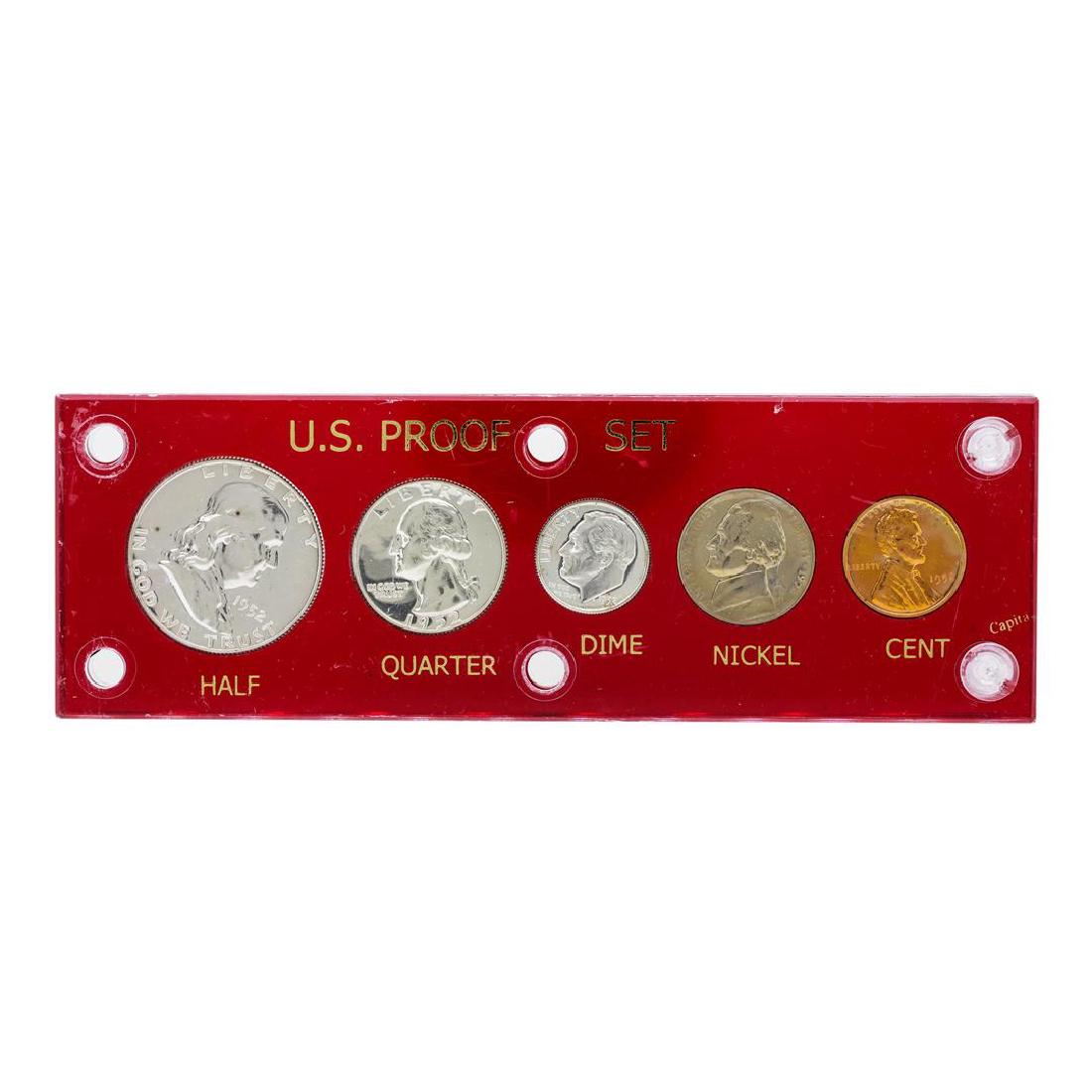 1952 (5) Coin Proof Set: One 1952 (5) Coin Proof Set.