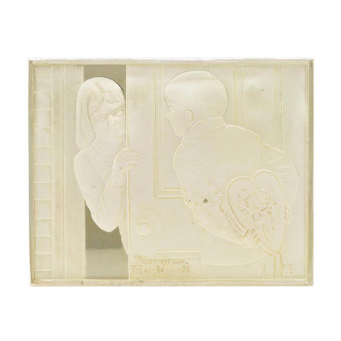 Norman Rockwell Fondest Memories 1500 Grains Sterling: One Norman Rockwell Fondest Memories 1500 Grains Sterling Silver Ingot.