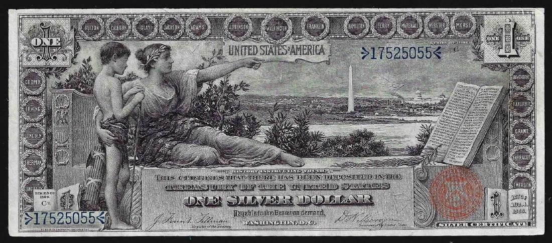 1896 $1 Educational Silver Certificate Note: One 1896 $1 Educational Silver Certificate Note.