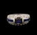 14KT White Gold 1.86ct Blue Sapphire and Diamond Ring