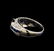 14KT White Gold 1.86ct Blue Sapphire and Diamond Ring - 3