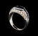 14KT White Gold 1.86ct Blue Sapphire and Diamond Ring - 4