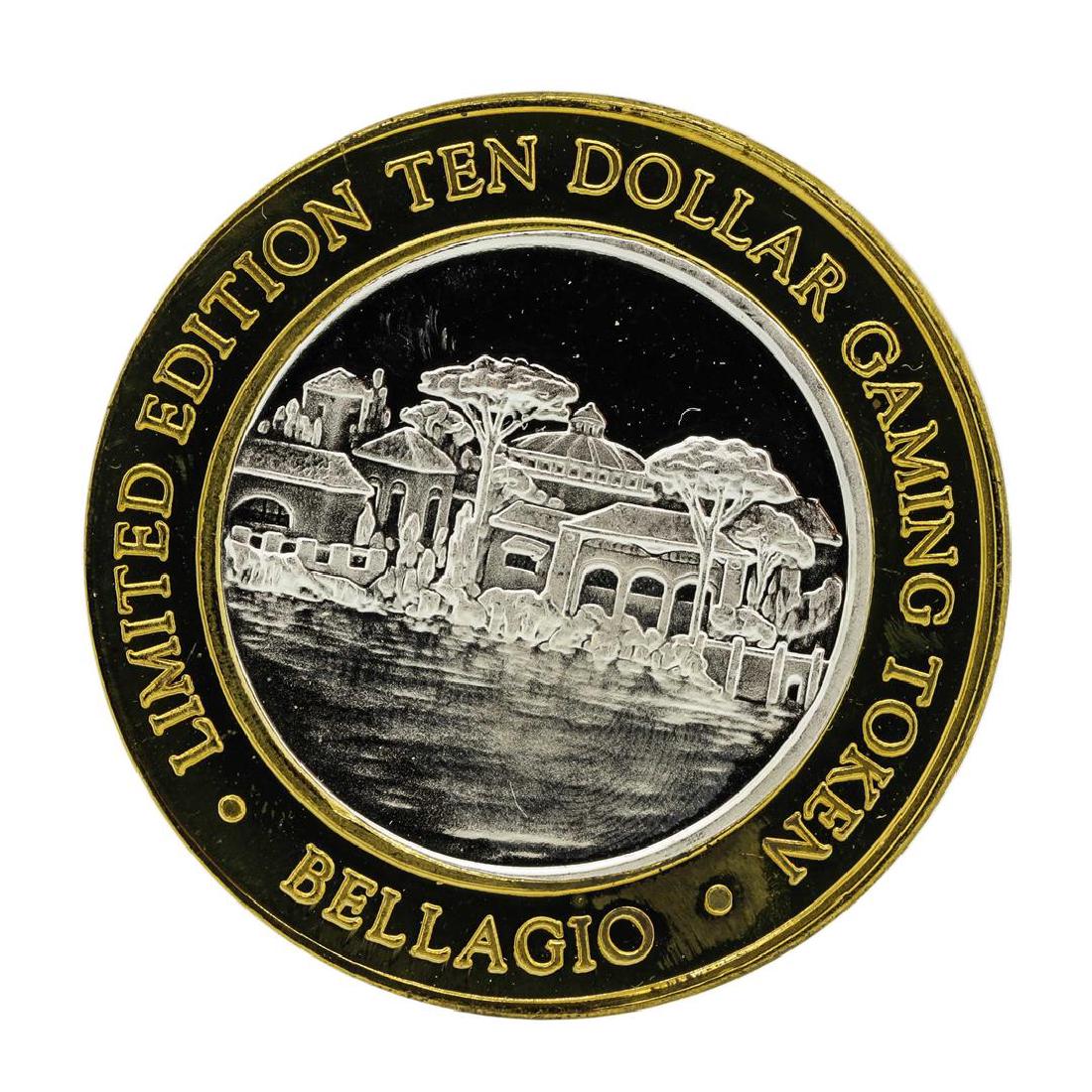 .999 Silver Bellagio Las Vegas, Nevada $10 Casino: One .999 Silver Bellagio Las Vegas, Nevada $10 Casino Limited Edition Gaming Token.