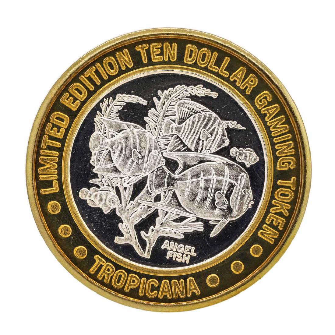 .999 Fine Silver Tropicana Las Vegas $10 Casino Limted: One .999 Fine Silver Tropicana Las Vegas $10 Casino Limted Edition Gaming Token.