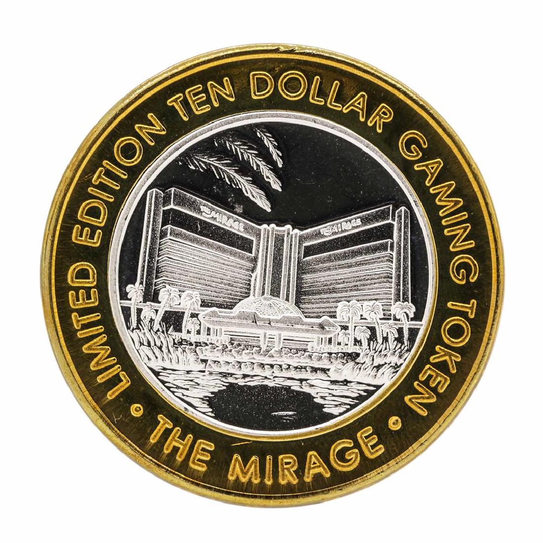 .999 Silver Mirage Las Vegas Nevada $10 Casino Limited: One .999 Silver Mirage Las Vegas Nevada $10 Casino Limited Edition Gaming Token.
